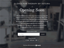 Tablet Screenshot of glovesfortherapy.com